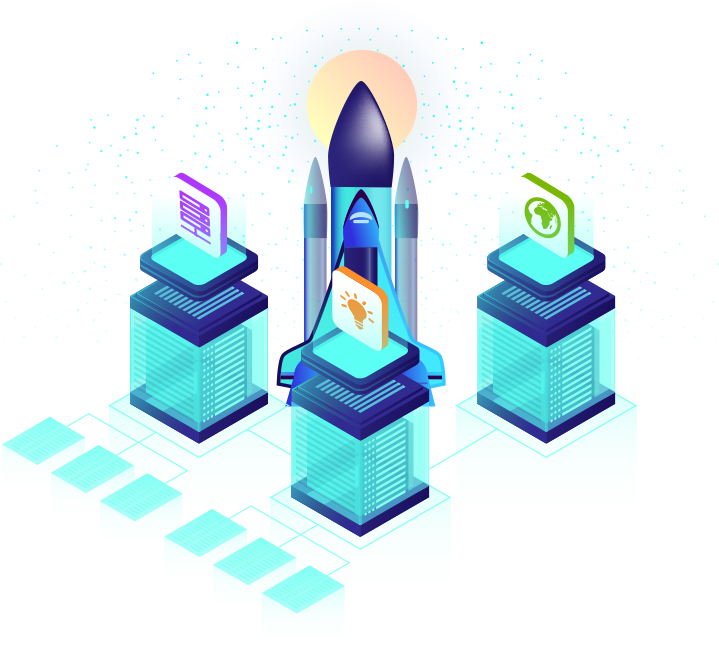 Virtual private server illustration