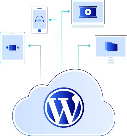 WordPress hosting illustration